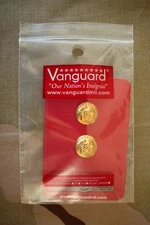 USMC MARINE CORPS GOLD BUTTON SET FOR ENLISTED OR OFFICER COMBINATION CAP STRAP