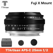 US TTArtisan 25mm F2 Wide Angle APS-C MF Camera Lens For FUJIFILM Fuji X-Mount