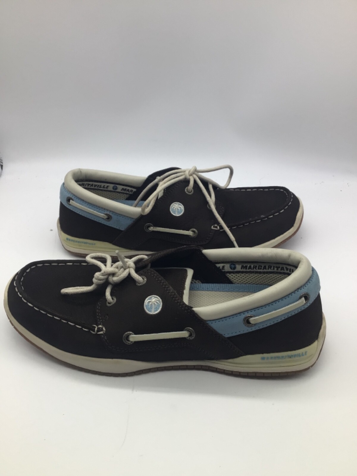 Margaritaville Womens Canvas Deck Shoes Slipon Sz 10… Gem
