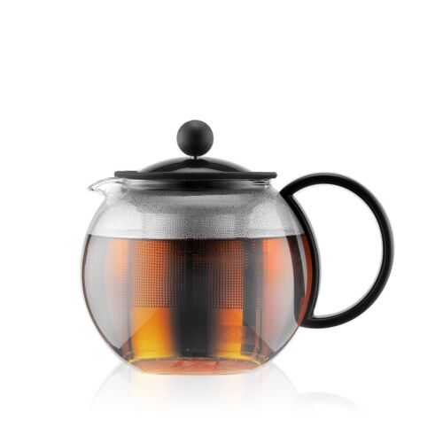 NEW Bodum Assam Glass Tea Pot With Plastic Handle S/S Filter 500ml RRP$59.95 - Picture 1 of 5