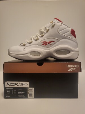 Size 11.5 - Reebok Question Mid 2016 White Reebok Question Mid 2016 White Iverson Answer Royal Blue  main image 3