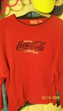 Coca Cola  Embroidered Crewneck Sweatshirt L Coke USA