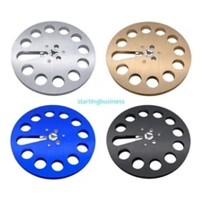 7" x 1/4" Empty Tape Roll Takeup- Reel to Reel Small Hub- Tape Roller Aluminum-