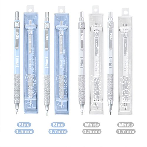 0.5/0.7mm Automatic Pencils Metal Exam Pen New Low Center of Gravity Pencil - Picture 3 of 16