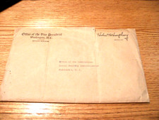 VICE PRESIDENT HUBERT H.  HUMPHREY Official Free Franked Envelope
