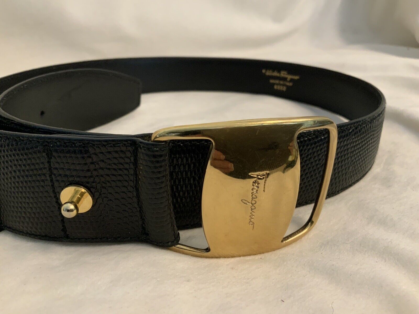 Authentic Salvatore Ferragamo Vara belt 90s Vinta… - image 1