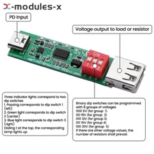 PD/QC2.0 3.0 Protocol Fast Charging Decoy Trigger Aging Test Board 5V9V12V15V20V