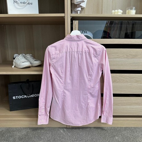 Ralph Lauren Womens Shirt Size US4 / UK8 Striped Pink Long-Sleeve Summer - Picture 3 of 5