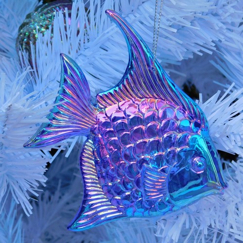 Christmas Tree Hanging Decorations Under The Sea Creatures Ocean Life Blue Green - Picture 12 of 69