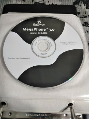 Gateway MegaPhone 3.0 CD Rom PC Disc  