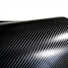 4D Carbon Fibre Wrap Vinyl  Self Adhesive Black Semi Gloss Sticker Bubble Free