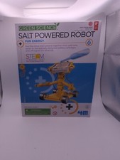 NEW 4M Green Science Salt Water Powered Robot Kit Energy Robotics STEM SEALED