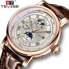 Business Waterproof Mechanical Watche Men Top Brand Luxury Leather Watch For Men