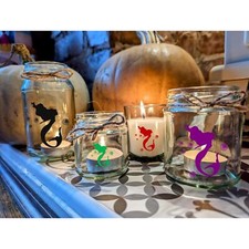 Little Mermaid Candle Small Medium Large Wax Fill Wedding Favours Favor Fairytal