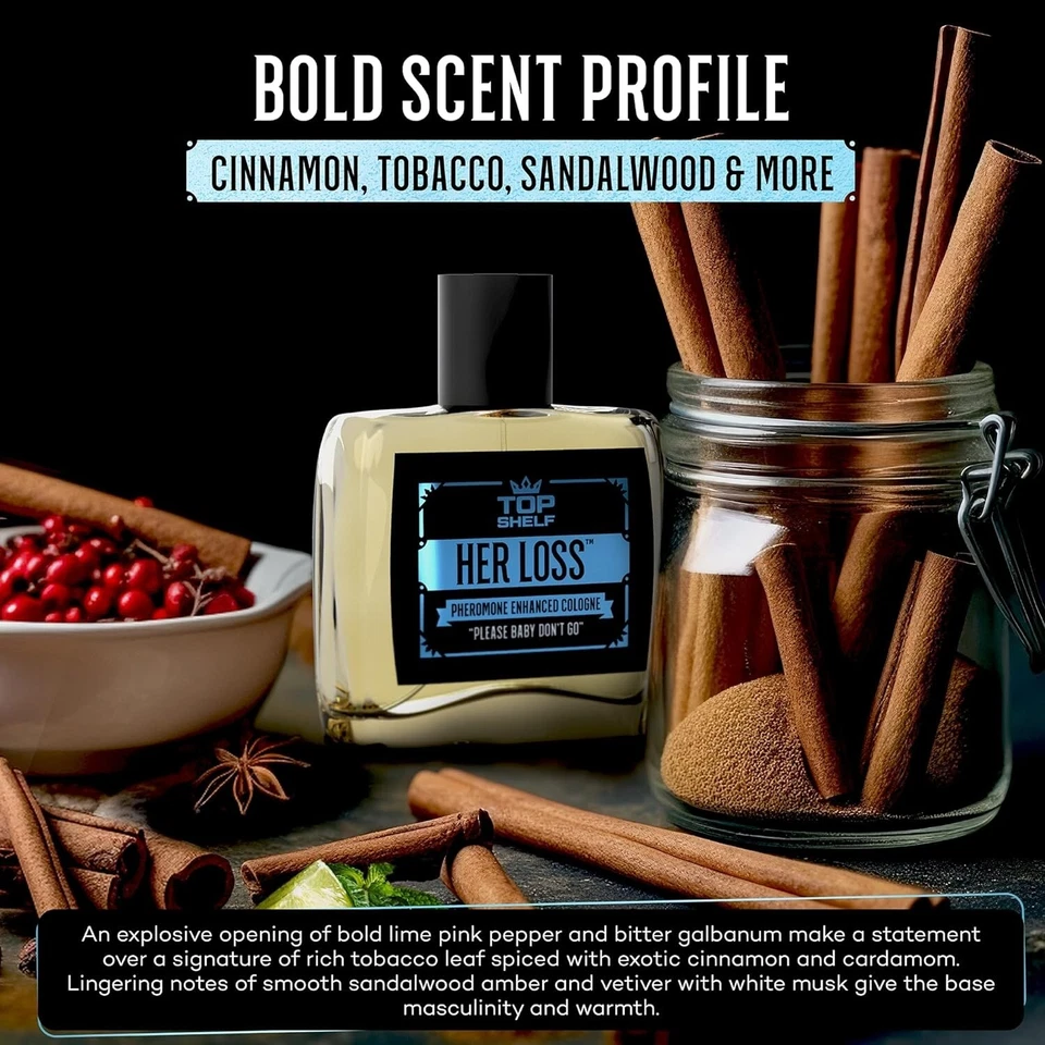 Her Loss - Colonia de feromonas para hombre | Raw Attraction & Confidence para hombre (100 ml) Foto 3 de 4