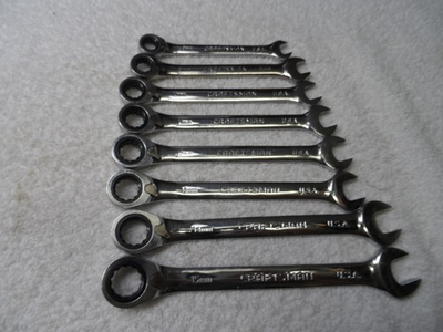 #ad #ad Craftsman MM Reversible Ratcheting Wrench Set USA except 9mm 8 pcs 8 15mm $219.92