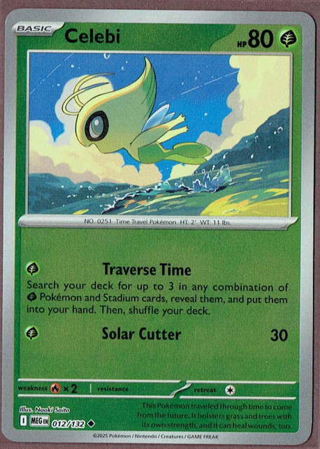 Celebi 012/132 Me01: Mega Evolution Reverse Holo