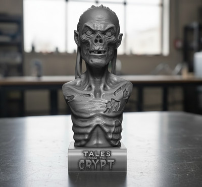 Crypt Keeper Tales from the Crypt Bust Figure Large 10'' inch - 3D Printed Statue
