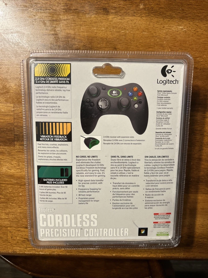 Brand New Logitech Wireless Original Xbox Controller - Image 2 of 3