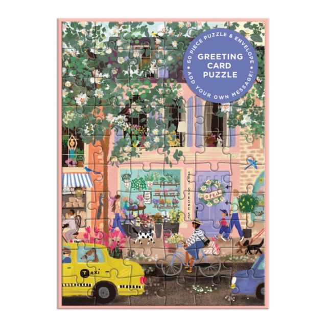 Joy Laforme Spring Street Greeting Card Puzzle by Galison (Jigsaw)