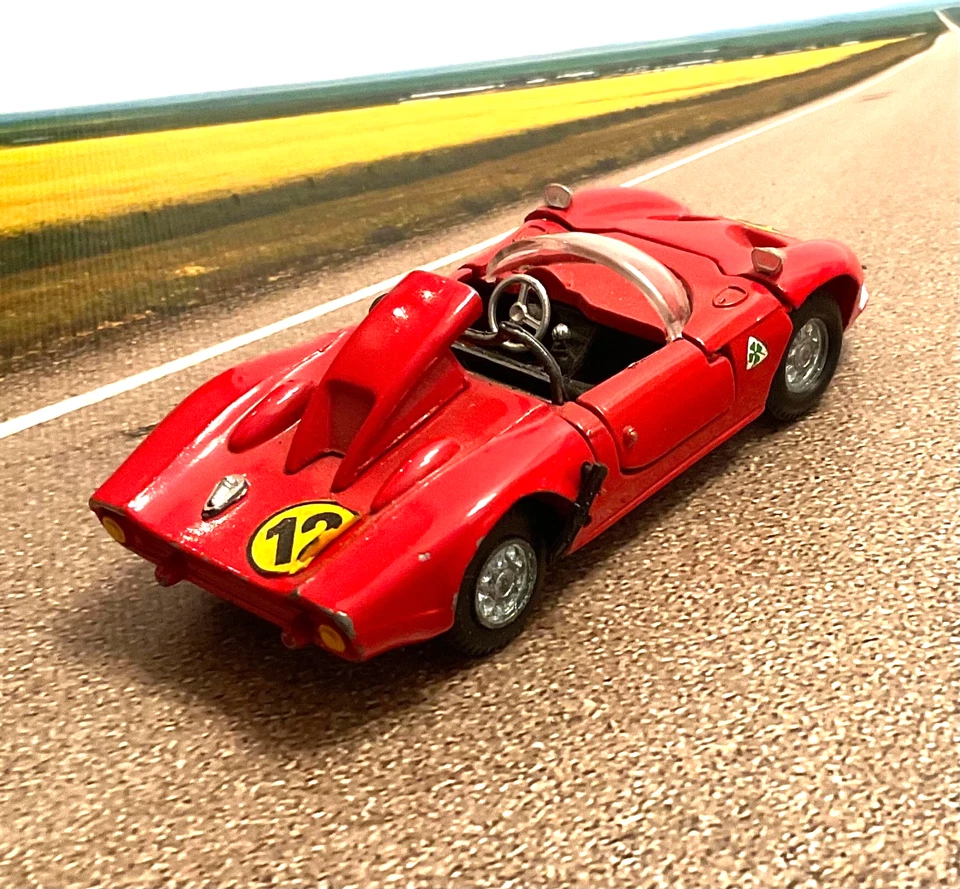 Mercurio Italia ALFA ROMEO Prototipo 33 Stradale 1967 fundido a presión 1/43 GT automóvil Foto 2 de 4