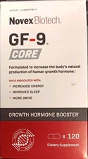 NOVEX BIOTECH GF-9 CORE GH BOOSTER GROWTH ENERGY IMMUNE SUPPLEMENT 120 CAPSULES!
