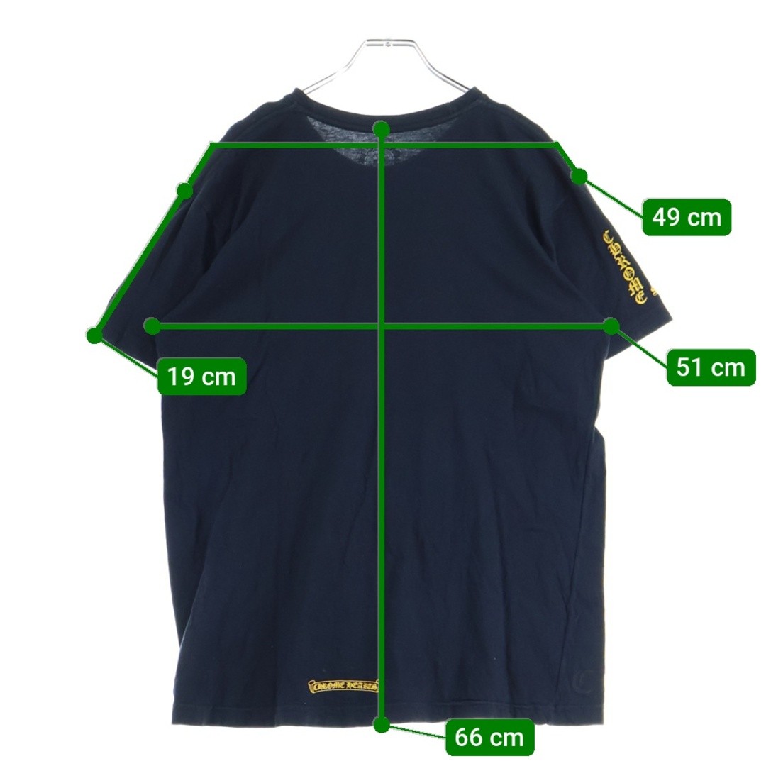 Chrome Hearts Dagger Tee Front Vine Print Short Sleeve T-shirt Top Black Used 9c thumbnail 9