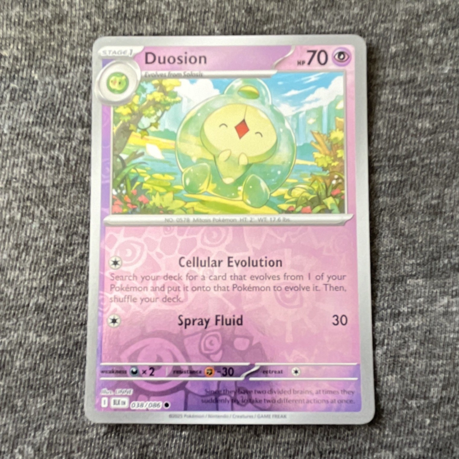 The Pokémon Company Duosion (Master Ball Pattern) 038/086 Sv: Black Bolt Holo EN