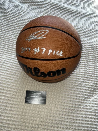 Lauri Markkanen Signed Basketball W/ Fanatics COA JAZZ Inscribed