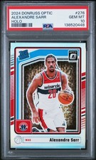 2024 PANINI DONRUSS OPTIC HOLO #276 ALEXANDRE SARR PSA 10
