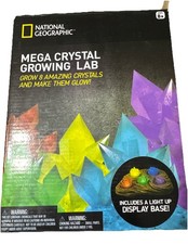 NATIONAL GEOGRAPHIC Mega Crystal Growing Kit for Kids Grow 8 Crystals Read Desc
