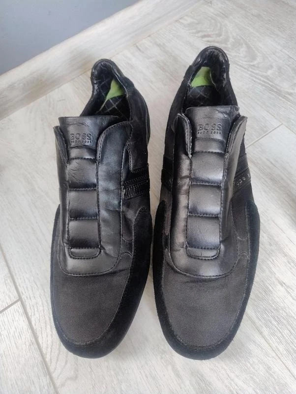 Men Hugo Boss Loafers Black Leather 46 - Bild 4 von 4