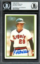 Rod Carew Signed 1986 Topps All Star Set Card 16 California Angels Beckett