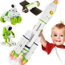 Rocket Space Toys for Kids 3-5 5-7 with Lights  Sound, Educational Astronaut...