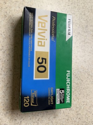 Fresh FUJICHROME Velvia 50 Films, 120 Rolls - Pack of 5. Exp 10/2026