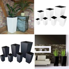 Tall Planter Plant Pot Flower with Insert Indoor Outdoor Garden Patio Home