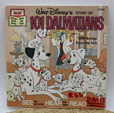Vintage Walt Disney  s Story of 101 Dalmatians 1982 Read-Along Book -No Tape
