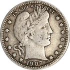 1907-D Barber Quarter