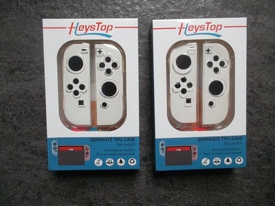 NEU 2 Schutzhüllen HeysTop PC-2648 TPU Case Rundumschutz Nintendo Switch Konsole