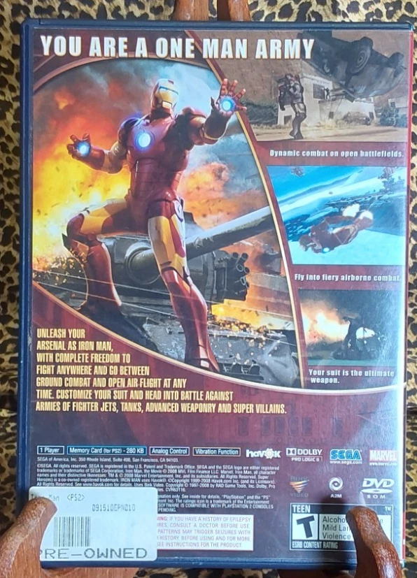 IRON MAN - PS2-NOT TESTED - Image 3 of 3