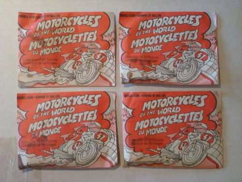 1970 MOTORCYCLES OF THE WORLD UNOPENED CARD PACK (SPAIN) - ONE PACK - VERY RARE