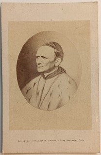 Foto CDV cardinale Paulus Melcher arcivescovo Colonia Kulturkampf Tony Avenarius