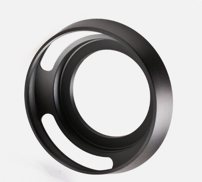 JJC 43NX  - Metal Tilted Vented Lens Hood for Lenses with 43mm Filter Thread