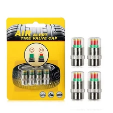 4 PCS Tire Pressure Indicator Valve Caps Car Truck Motorcycle Air Alert Sensor