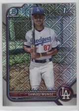 2022 Bowman Chrome Prospects Mega Box Mojo Refractor Samuel Munoz #BCP-161 19pj