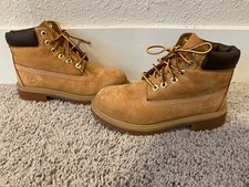 Timberland 12709 Wheat Nubuck Lace Up Boots Youth US Size 1
