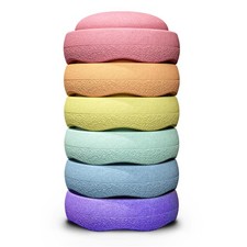 Stapelstein® Original Rainbow Pastel - Bunte Regenbogen Stapelsteine 6 Stück