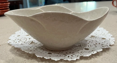 Rare Roseville Pottery 1954 MCM Bowl Vase Dish Signed 526-7