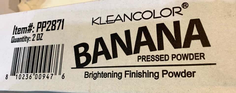 KleanColor Banana Brightening Finishing Powder (Box of 24) 4 Shades Free Ship #2 - Image 2 of 2