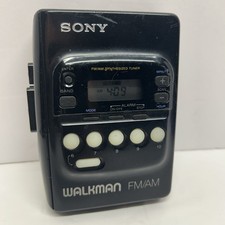 SONY Walkman WM-FX20 Cassette Player AM/FM Radio New Belt Works READ DESC